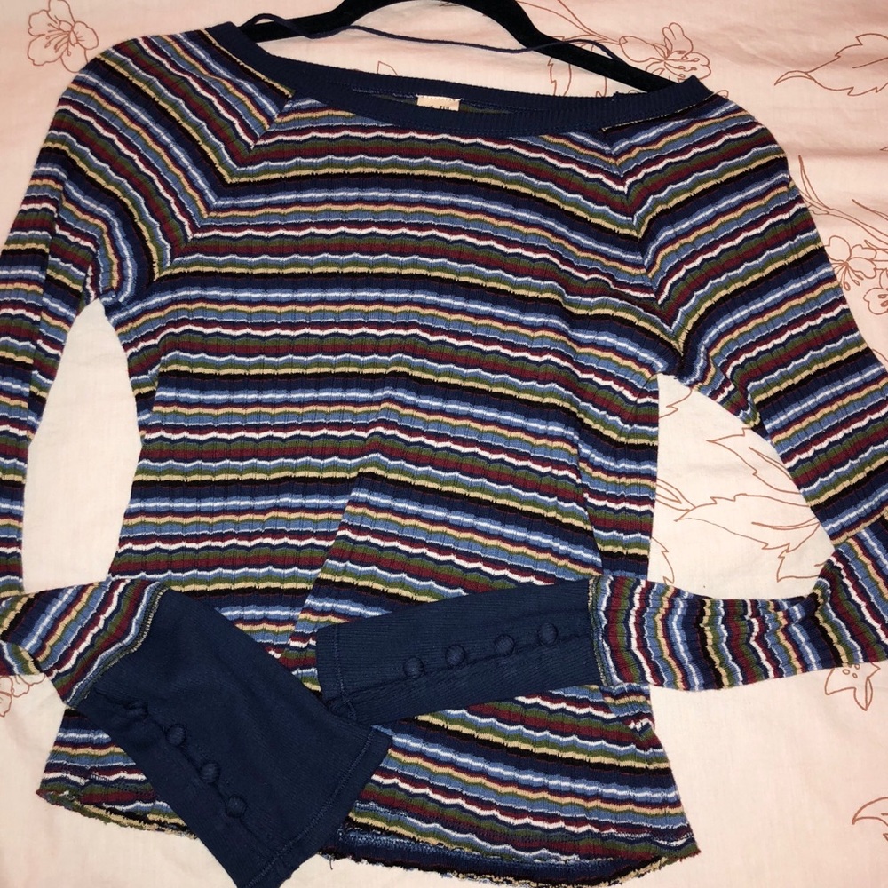 Free People Stripped Shirt